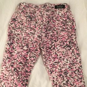 Justice Premium Jeans in Pink/Gray pattern